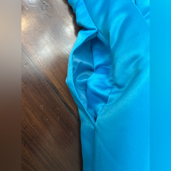 Trina Turk Nautilus Dress Size 6 Gulfstream Blue Wedding Formal Party Spring NWT - Picture 10 of 16